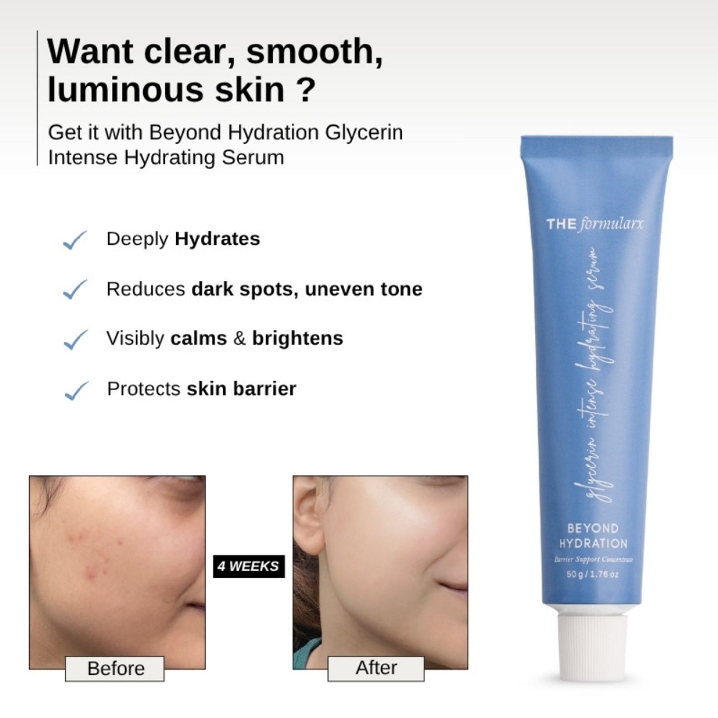 The Formularx Beyond Hydration Glycerin Intense Hydrating Serum
