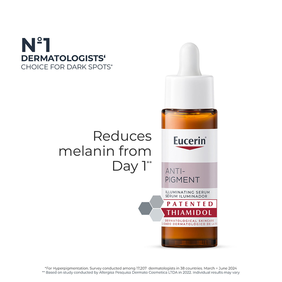Eucerin Anti-Pigment Face Illuminating Serum With Thiamidol & Hyaluronic Acid, Reduces Dark Spots