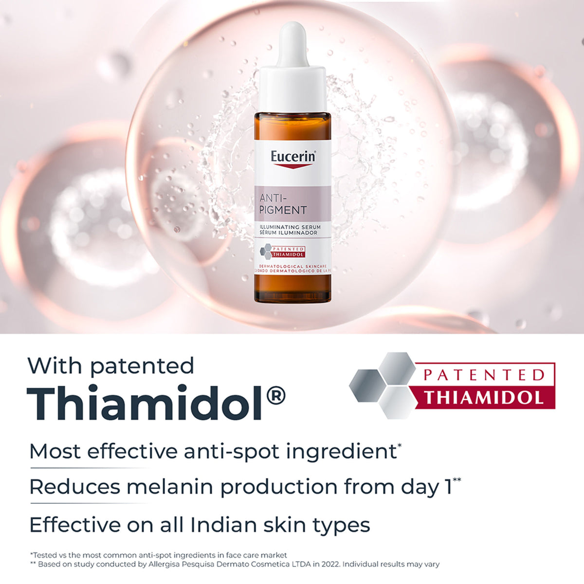 Eucerin Anti-Pigment Face Illuminating Serum With Thiamidol & Hyaluronic Acid, Reduces Dark Spots