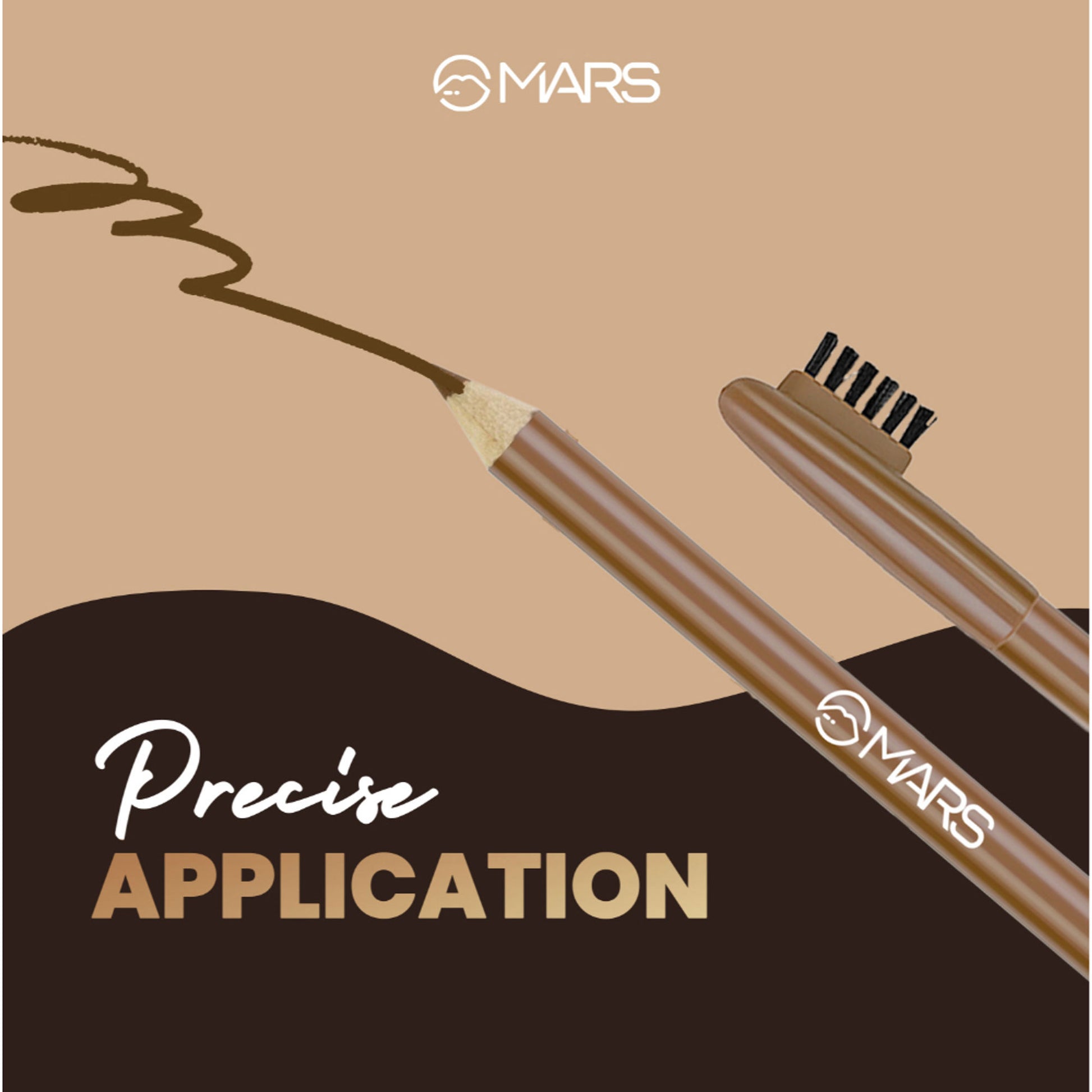 MARS Eyebrow Pencil To Enhance Eyebrows - Natural Brown