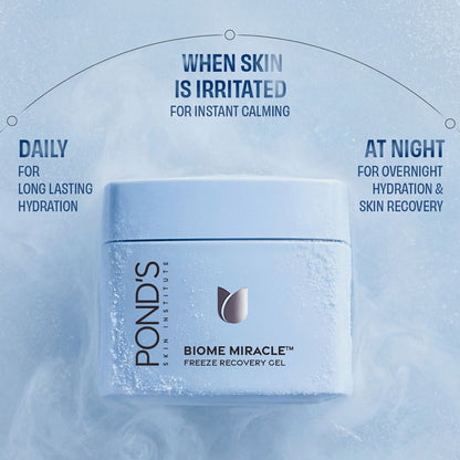 Ponds Biome Miracle Freeze Recovery Moisturizer Gel, for 95% Calmer Skin
