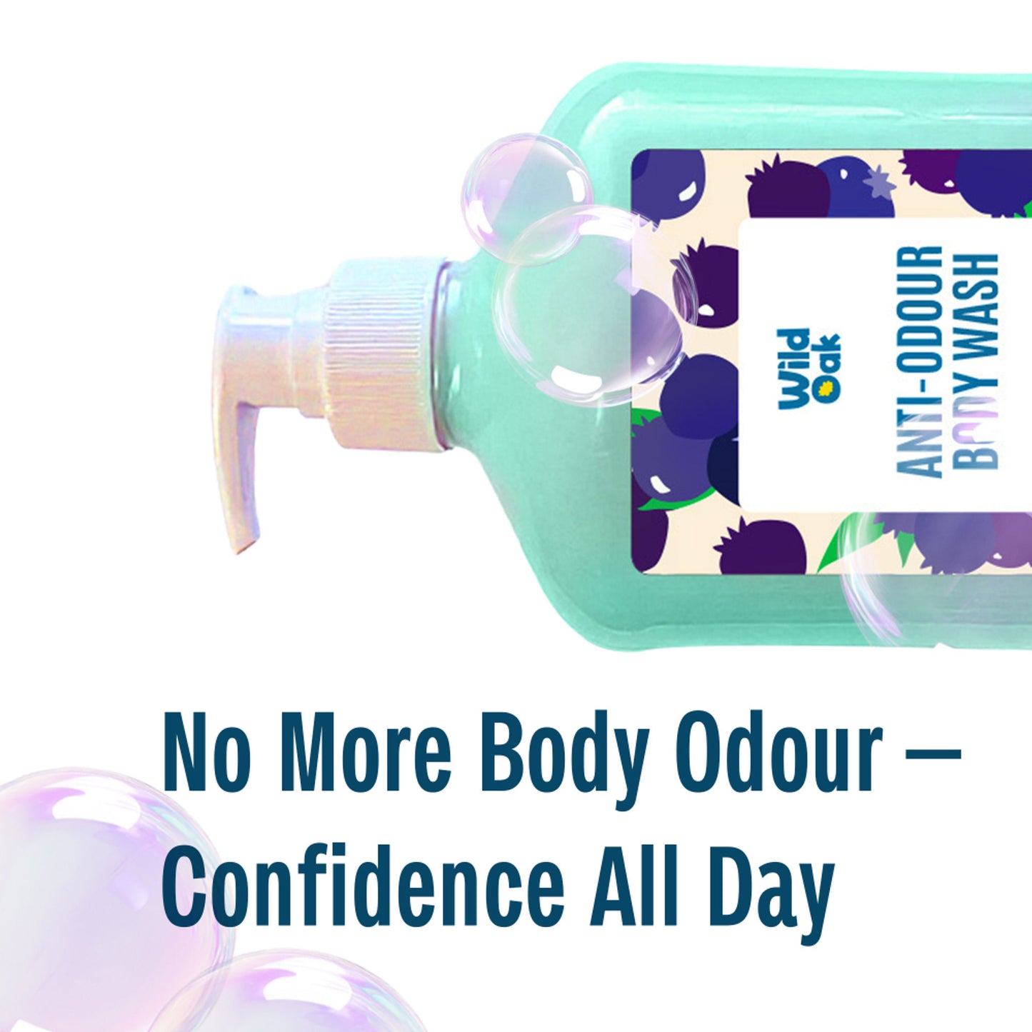 Wild Oak Anti-Odor Controls Body Odor & Long-Lasting Freshness Body Wash