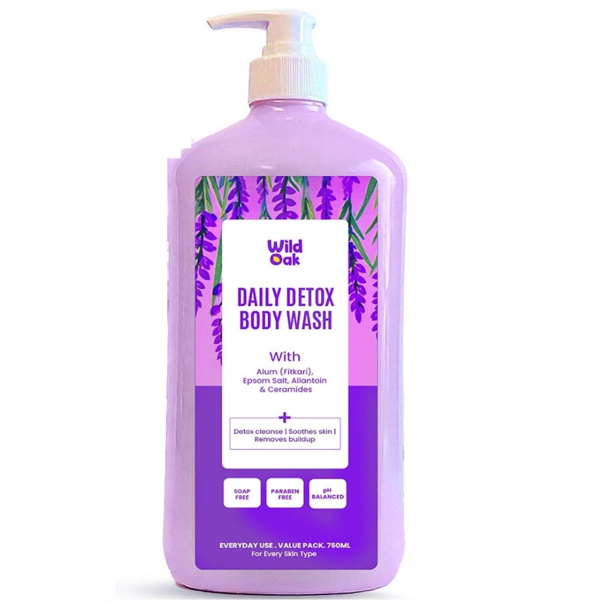 Wild Oak Fitkari & Epsom Salt Body Wash