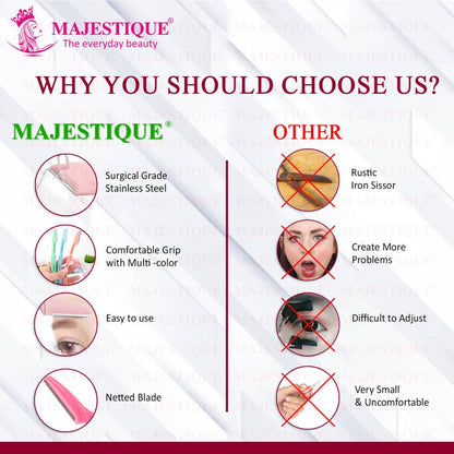 Majestique 6-In-1 Face Razor For Women - Multi-color