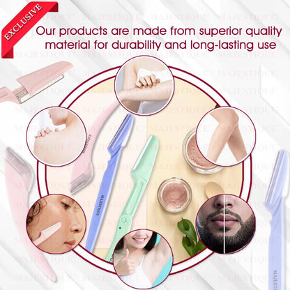 Majestique 6-In-1 Face Razor For Women - Multi-color