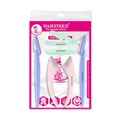 Majestique 6-In-1 Face Razor For Women - Multi-color