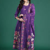 Dhiyona IE Floral Printed Mirror Work Pure Cotton Kurta With Trousers & Dupatta
