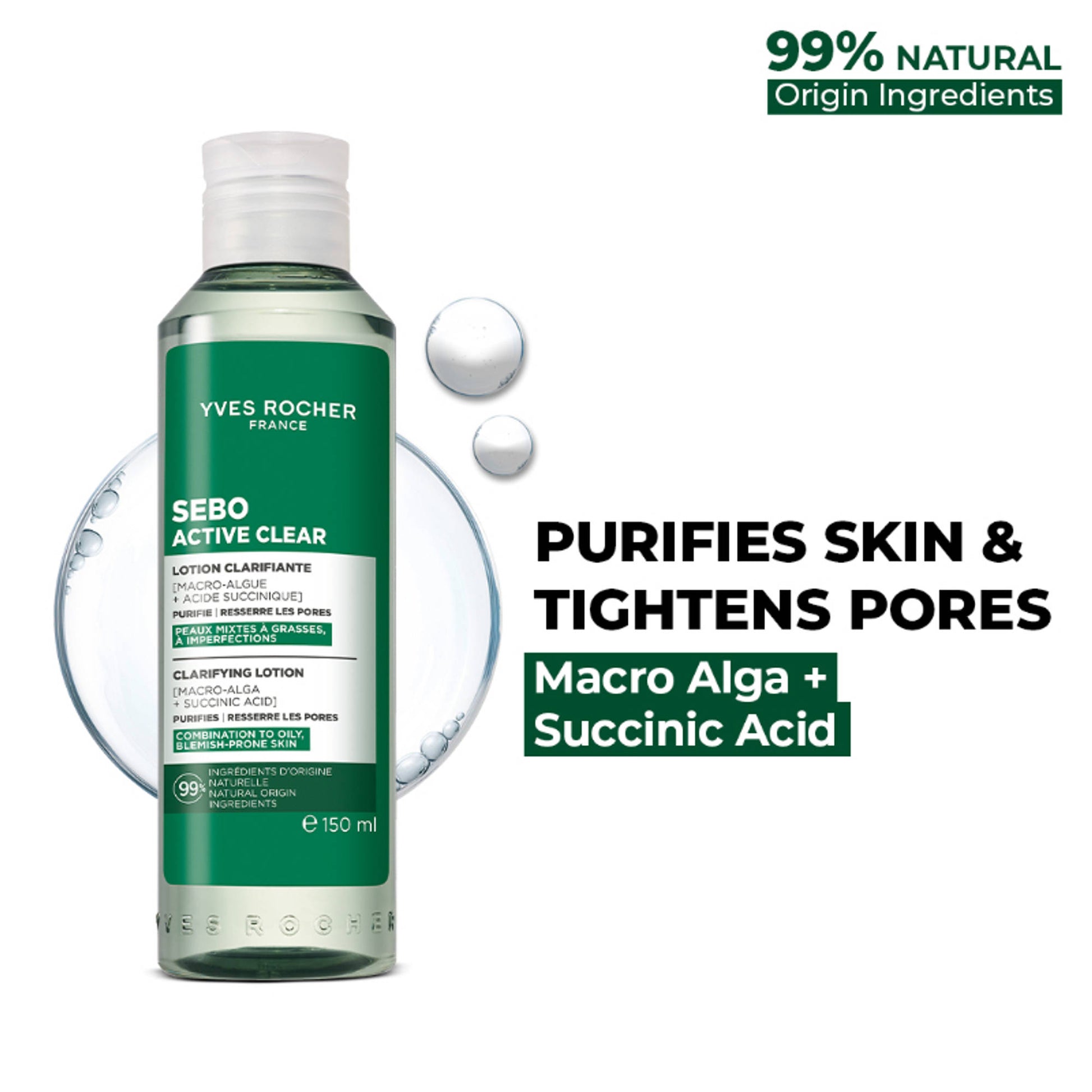 Yves Rocher Clarifying Lotion Bottle