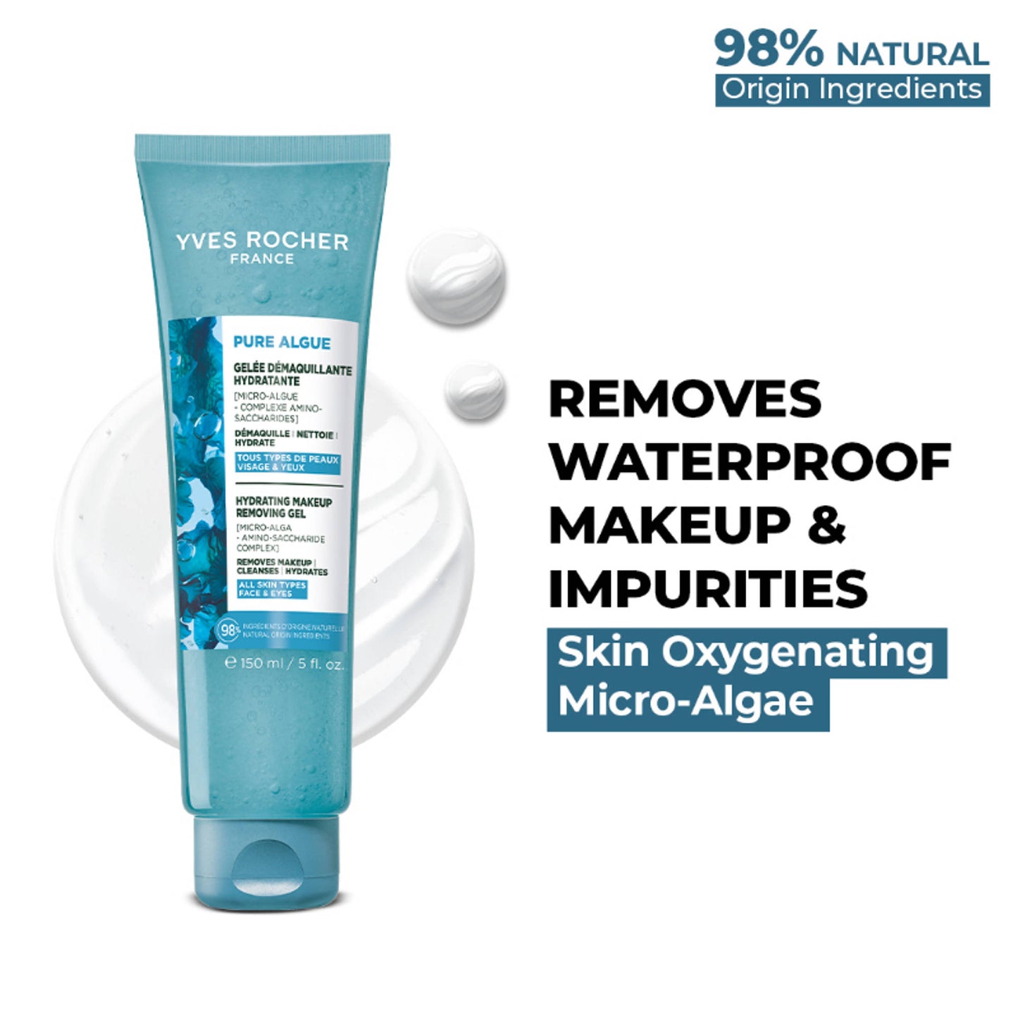 Yves Rocher The 3 In 1 Makeup Removing Marine Jelly