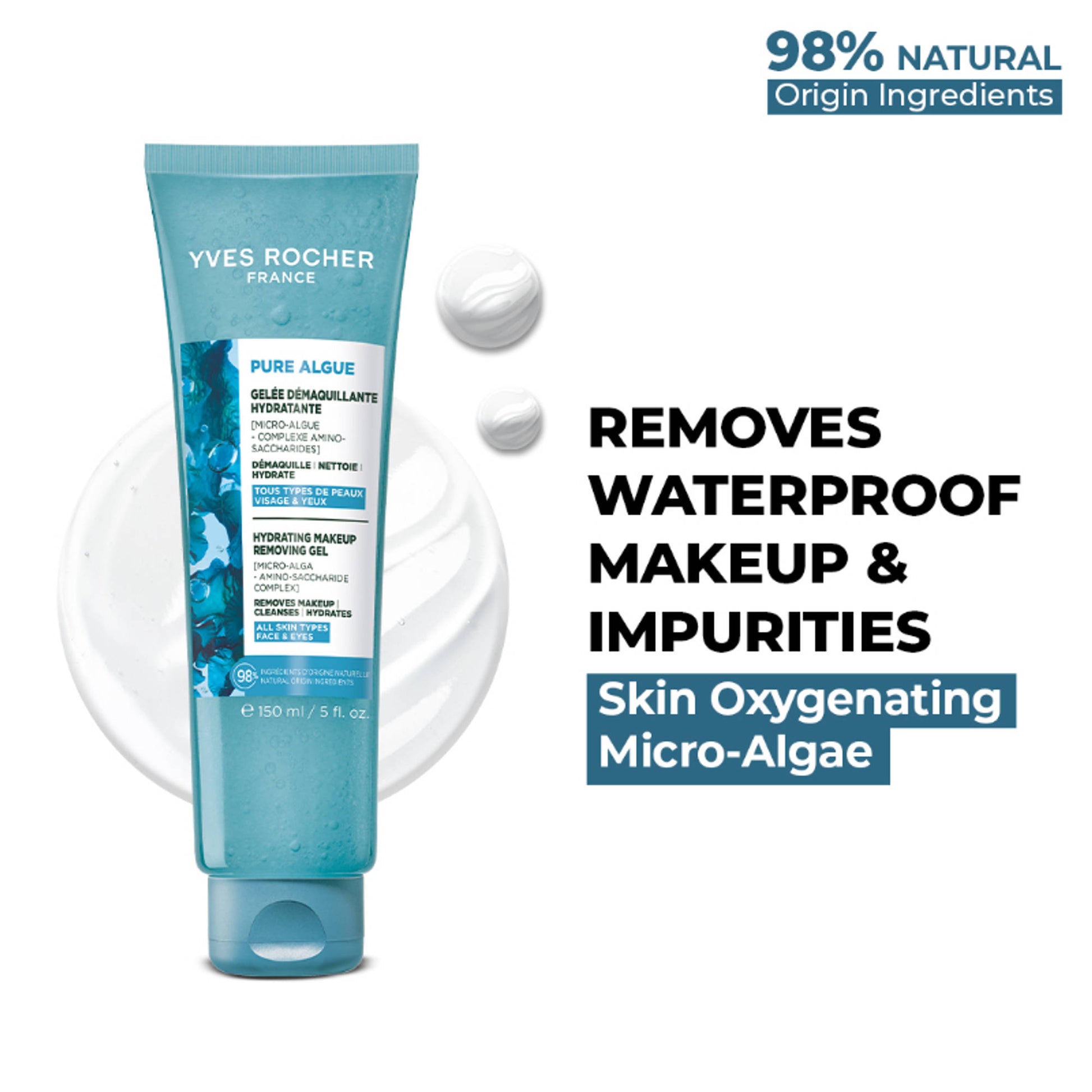 Yves Rocher The 3 In 1 Makeup Removing Marine Jelly