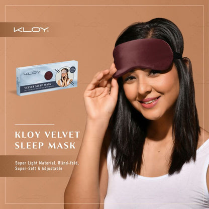 KLOY Breathable Sleep Eye Mask - Maroon