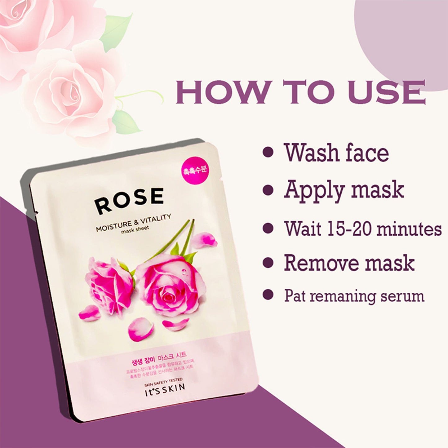 Its Skin The Moisture & Vitality Mask Sheet Rose