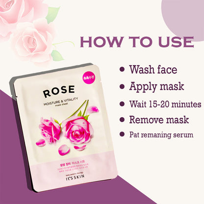 Its Skin The Moisture & Vitality Mask Sheet Rose