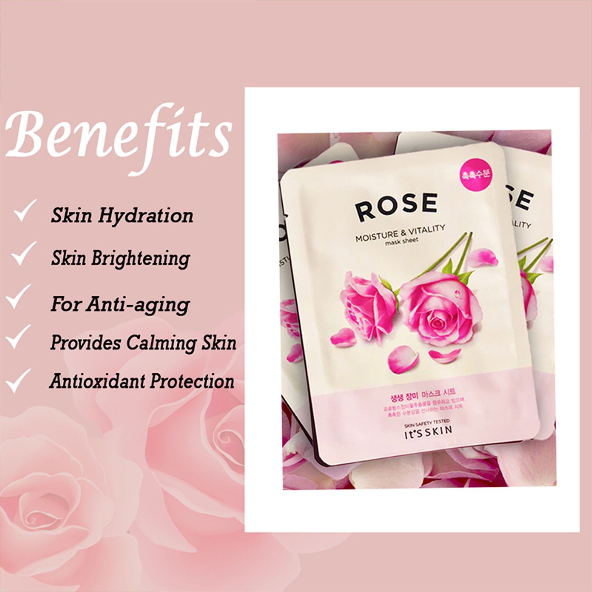Its Skin The Moisture & Vitality Mask Sheet Rose
