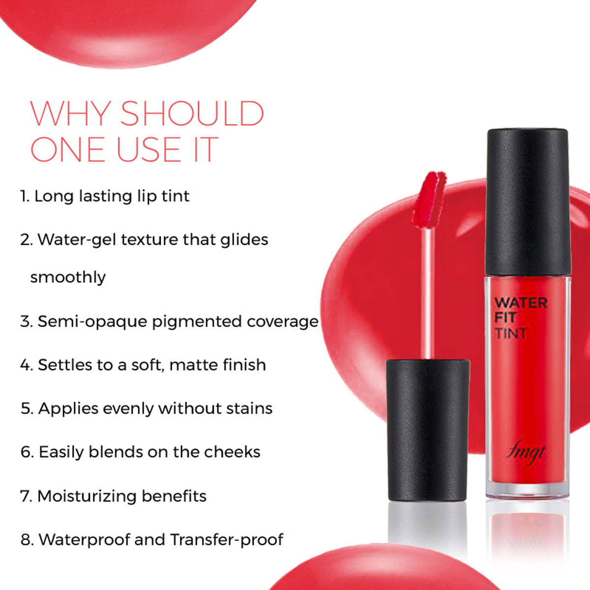 The Face Shop Water Fit Lip Tint - Rose Pink