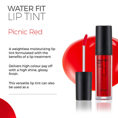 The Face Shop Water Fit Lip Tint - Picnic Red