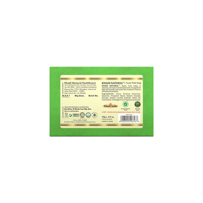 Khadi Natural Neem-Tulsi Soap Cleanses, Tones & Moisturises