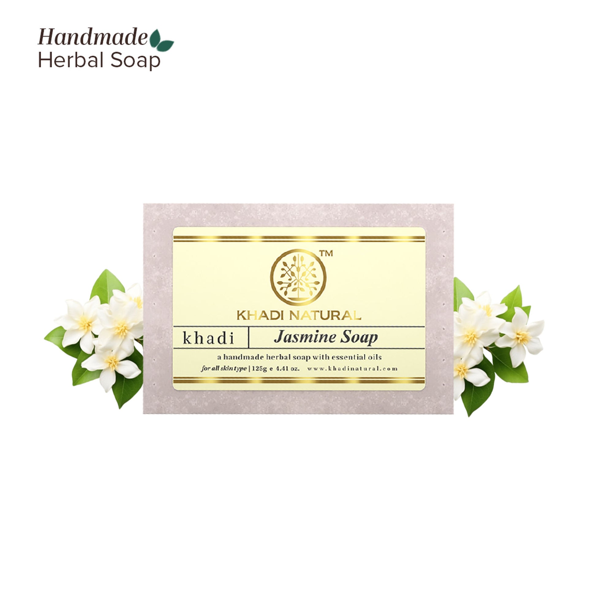 Khadi Natural Jasmine Handmade Soap Rejuvenates Skin