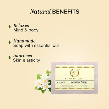 Khadi Natural Jasmine Handmade Soap Rejuvenates Skin