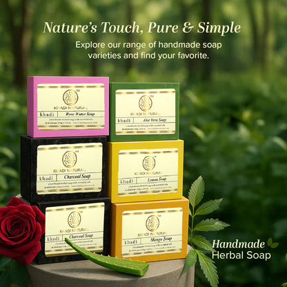Khadi Natural Jasmine Handmade Soap Rejuvenates Skin