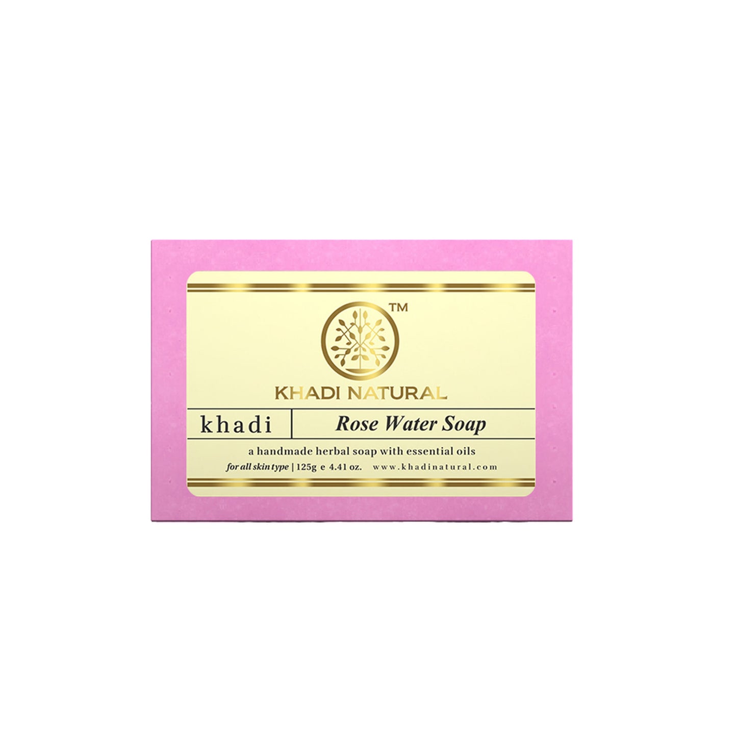 Khadi Natural Rosewater Handmade Soap Remove Excess Oil