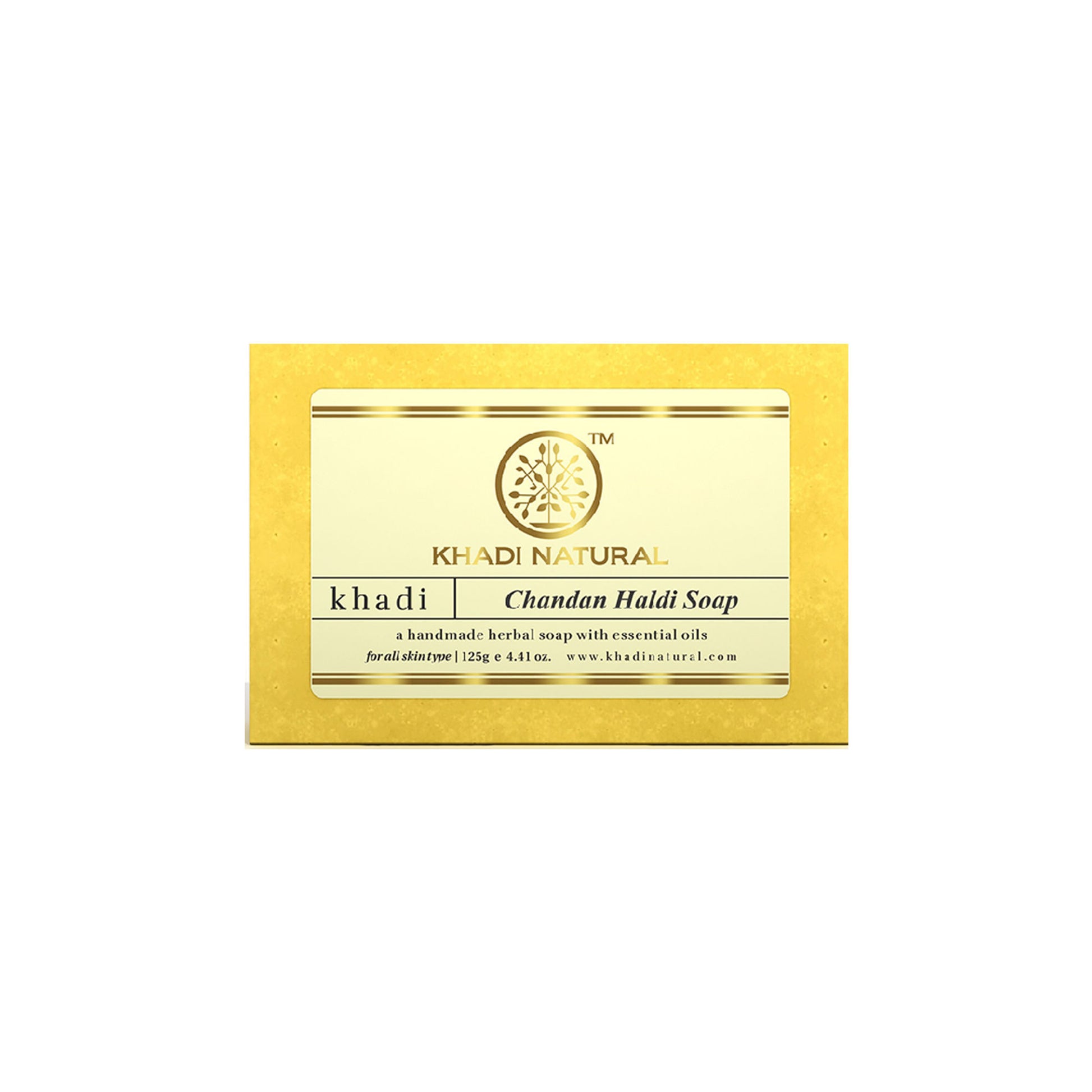 Khadi Natural Chandan Haldi Handmade Soap Soft & Supple Skin