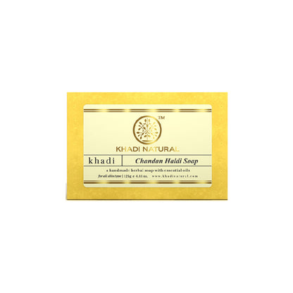 Khadi Natural Chandan Haldi Handmade Soap Soft & Supple Skin