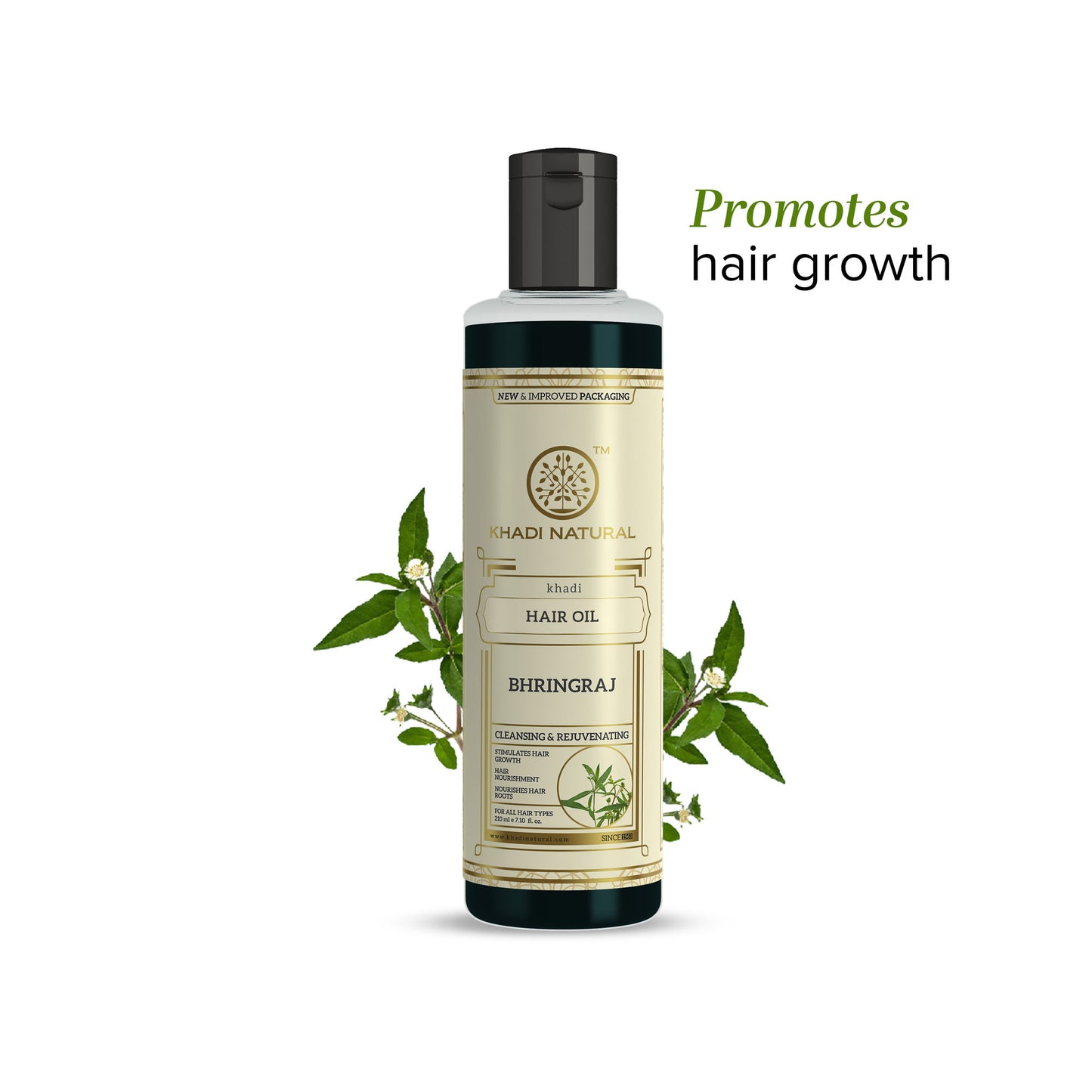 Khadi Natural Bhringraj Hair Oil Nourishes Hair Roots