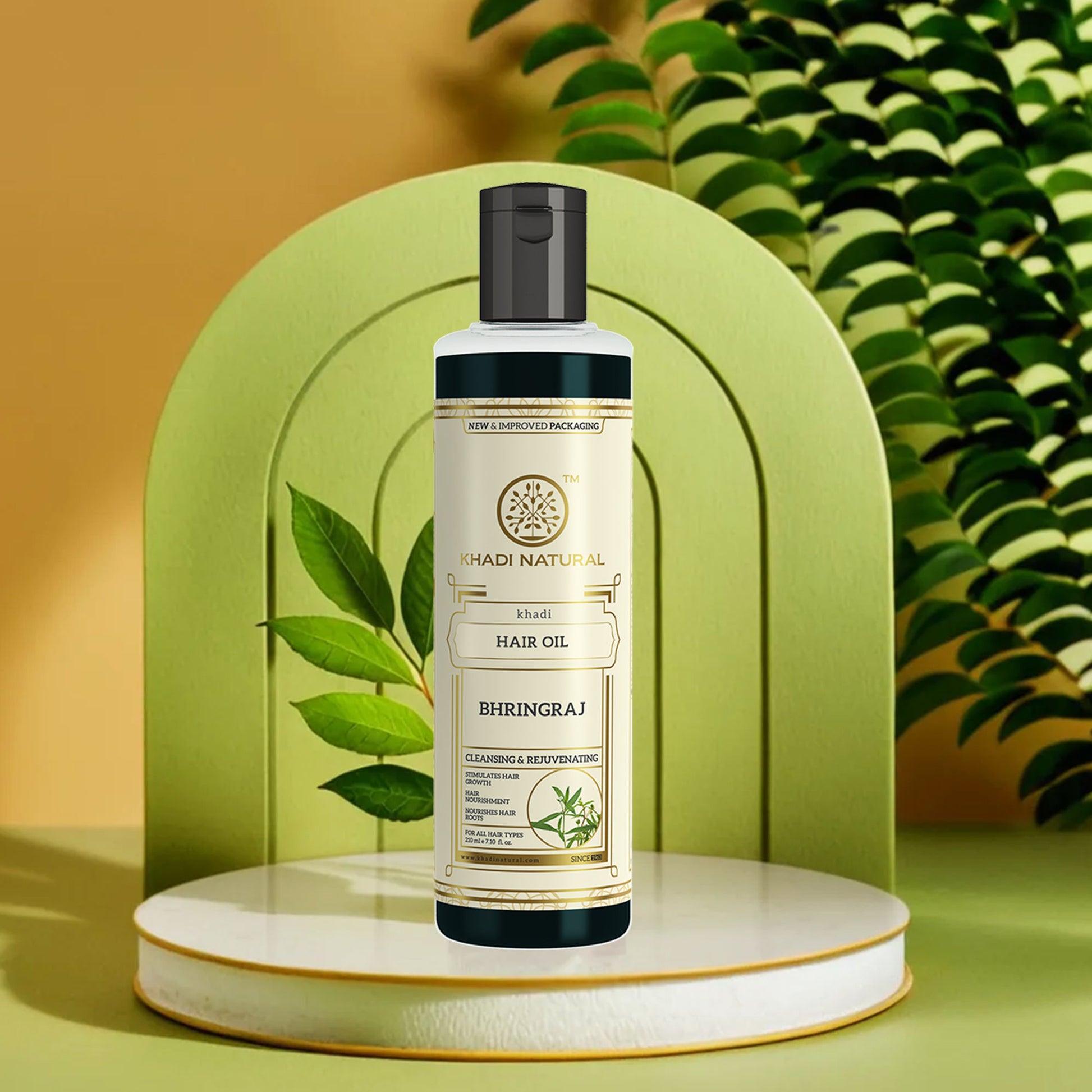 Khadi Natural Bhringraj Hair Oil Nourishes Hair Roots