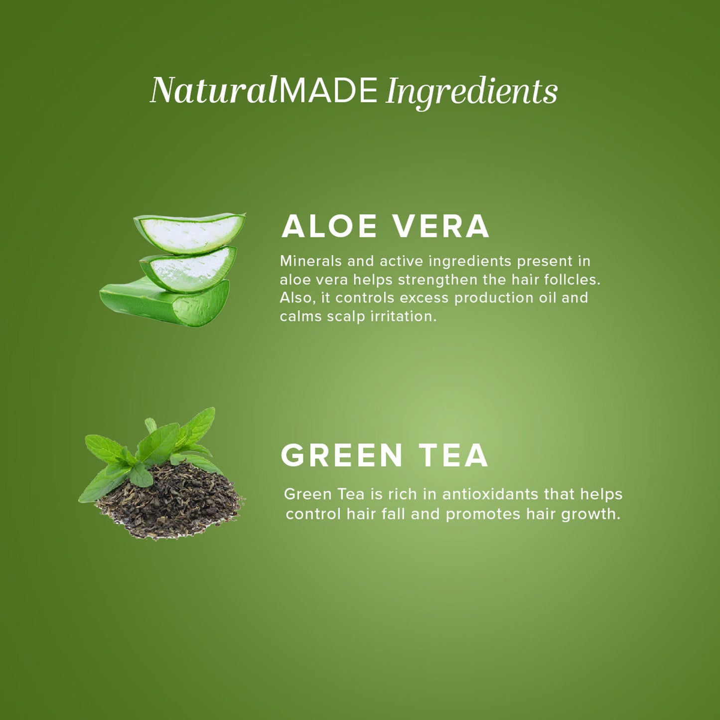Khadi Natural Green Tea & Aloevera Hair Conditioner SLS & Paraben Free