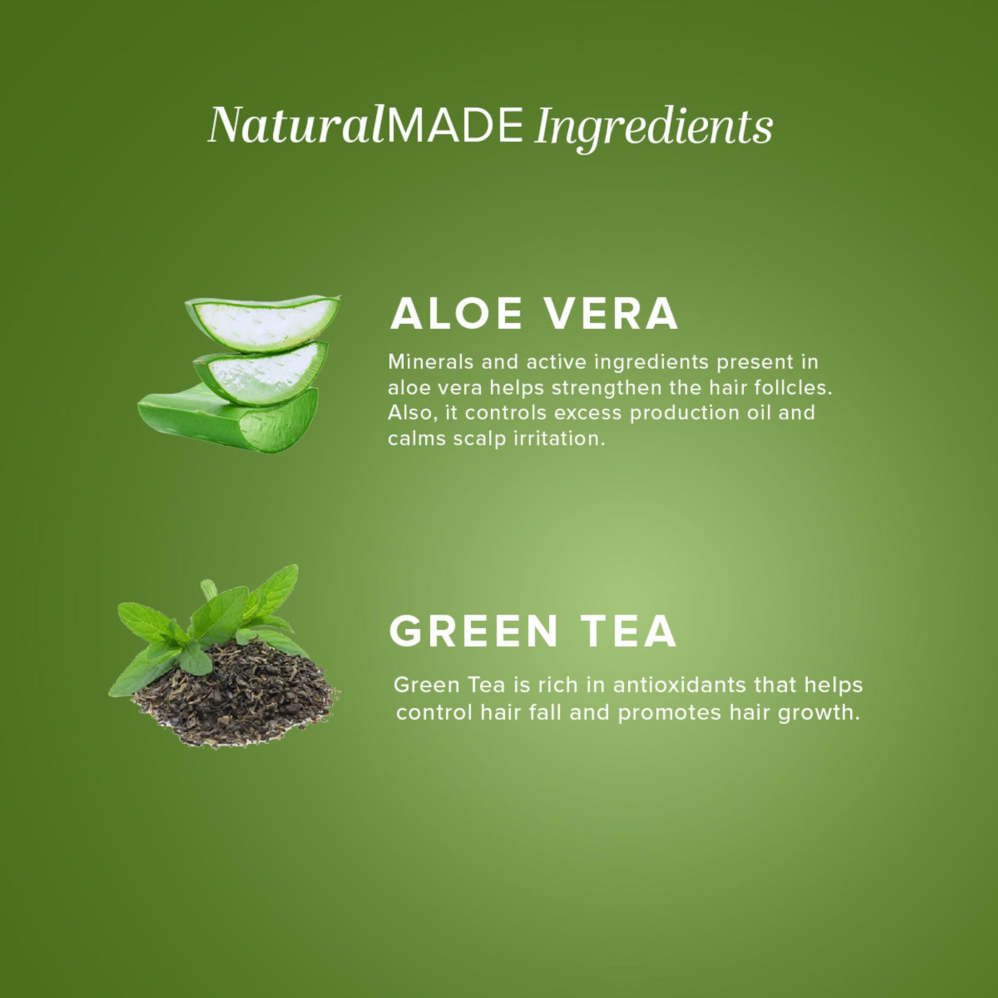 Khadi Natural Green Tea & Aloevera Hair Conditioner SLS & Paraben Free