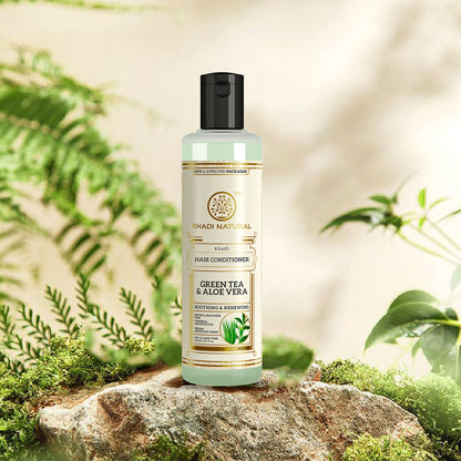 Khadi Natural Green Tea & Aloevera Hair Conditioner SLS & Paraben Free