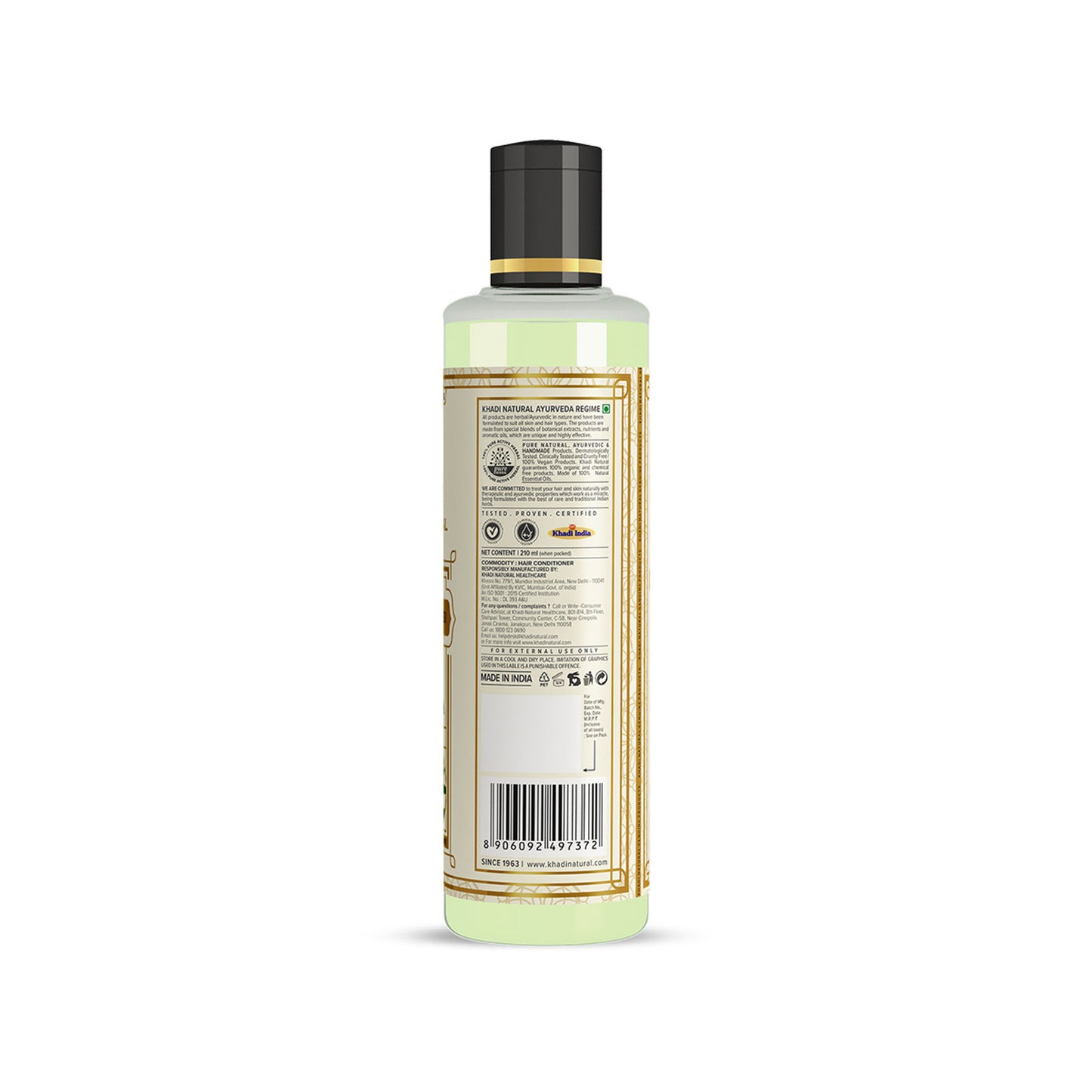 Khadi Natural Green Tea & Aloevera Hair Conditioner SLS & Paraben Free