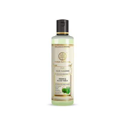 Khadi Natural Neem & Aloe Vera Hair Cleanser/Shampoo Hydrates Dry Ends