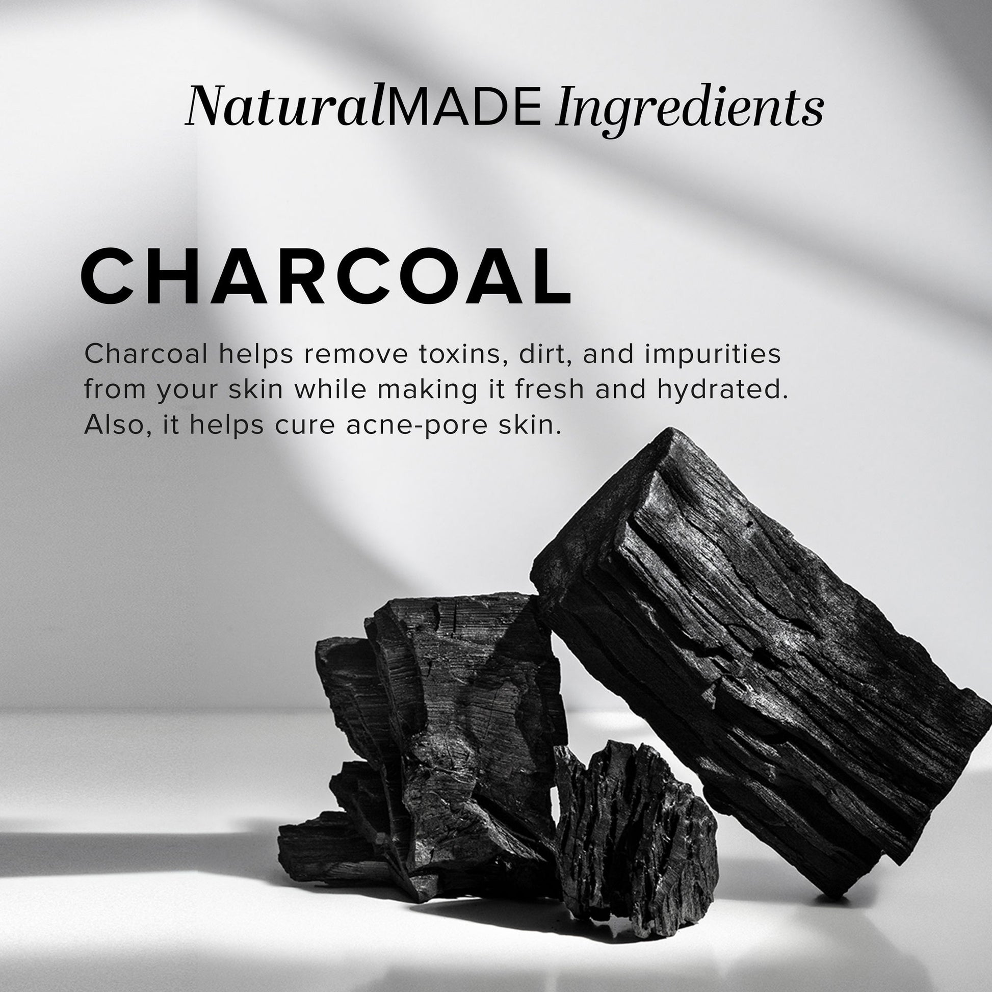 Khadi Natural Charcoal Handmade Soap Reduce Acne & Blackheads
