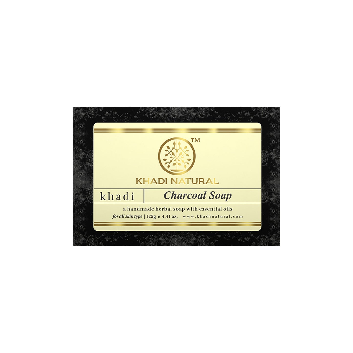 Khadi Natural Charcoal Handmade Soap Reduce Acne & Blackheads