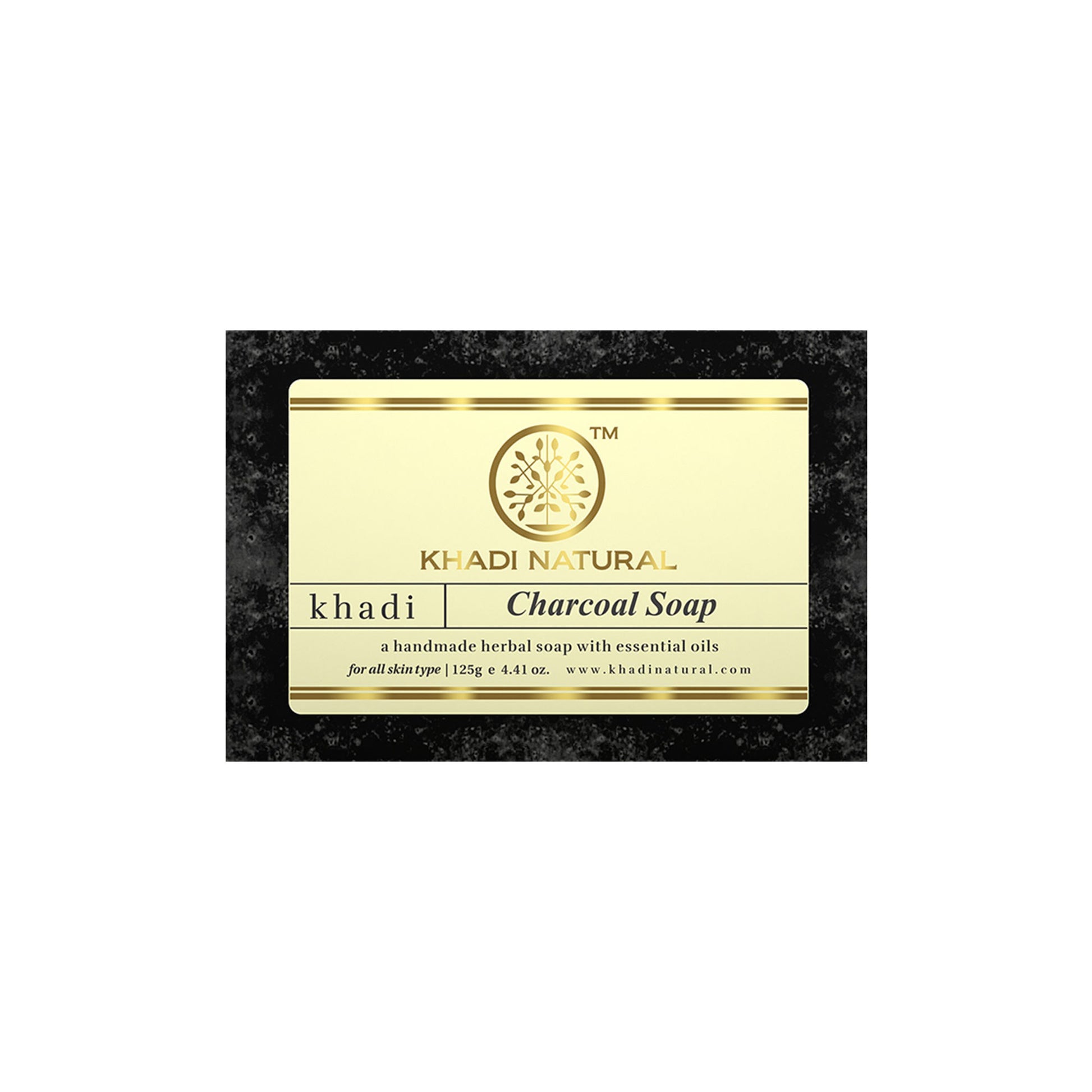 Khadi Natural Charcoal Handmade Soap Reduce Acne & Blackheads