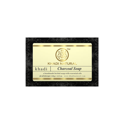 Khadi Natural Charcoal Handmade Soap Reduce Acne & Blackheads
