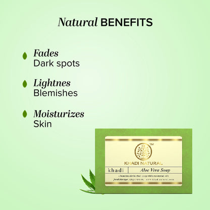 Khadi Natural Aloe Vera Handmade Soap Anti-Bacterial