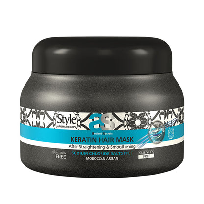 Style Aromatherapy Professional Keratin Hair Mask with Argan Oil & Ginger Root - SLS/SLES-Free