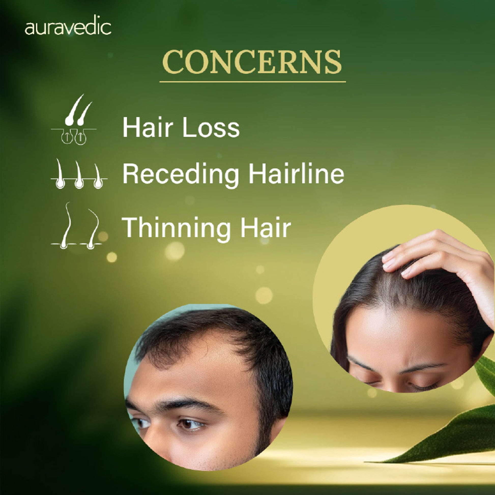 AuraVedic Rosemary Hair Growth Serum with 2% Anagain 3% Redensyl 3% Procapil Caffeine Biotin
