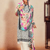 Dhiyona IE Women Floral Printed Regular Thread Work Kurta with Trousers & With Dupatta
