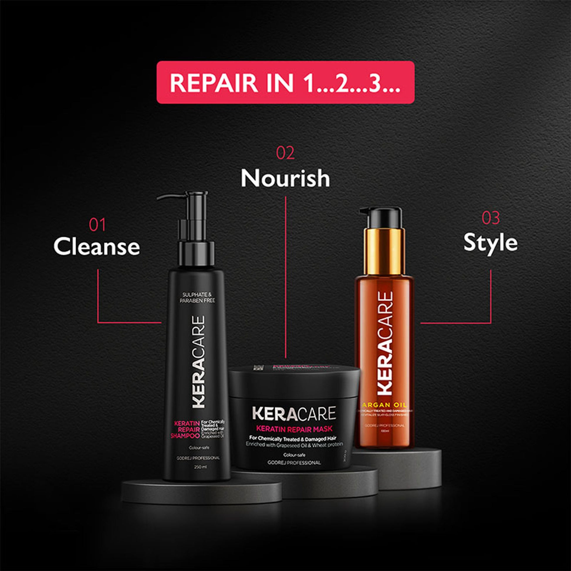 Godrej Professional Keracare Keratin Damage Repair Shampoo
