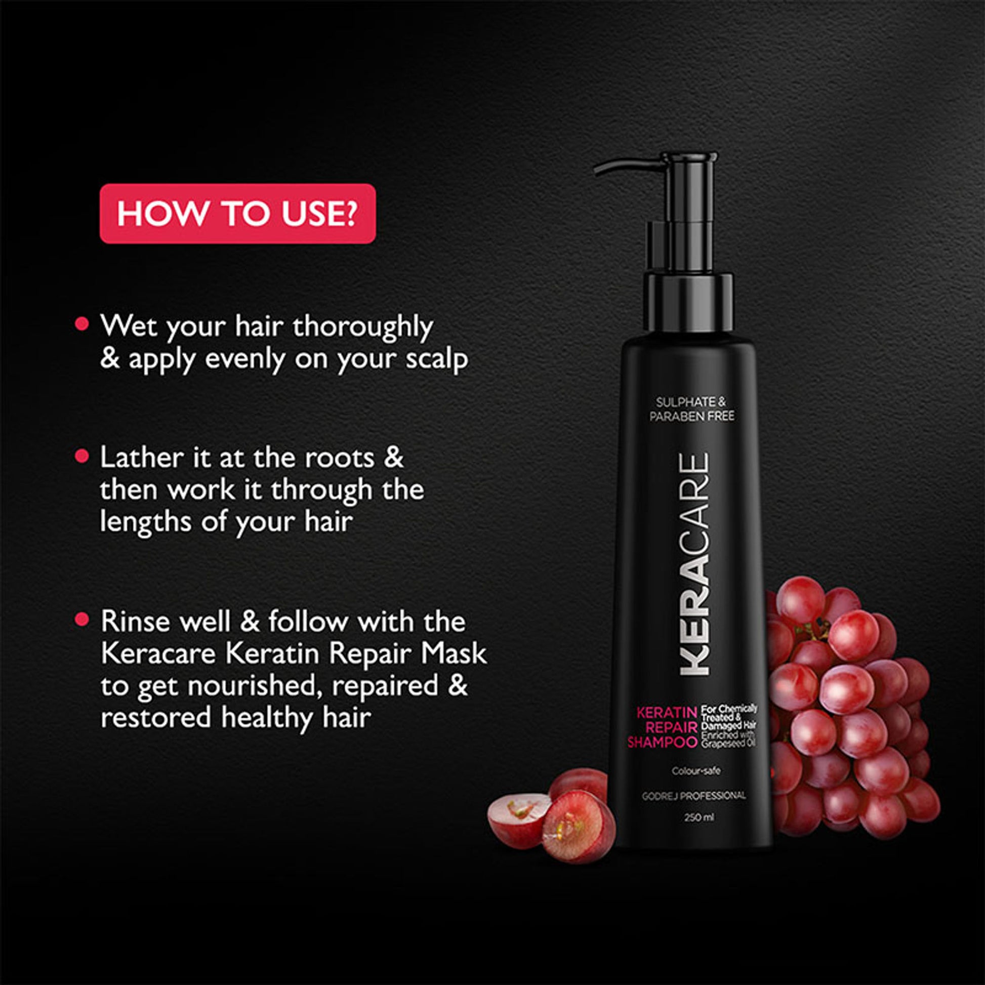Godrej Professional Keracare Keratin Damage Repair Shampoo