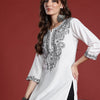 Dhiyona IE Women Floral Embroidered Thread Work Kurta