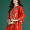 Dhiyona IE Floral Embroidered Kurta with Trousers & With Dupatta