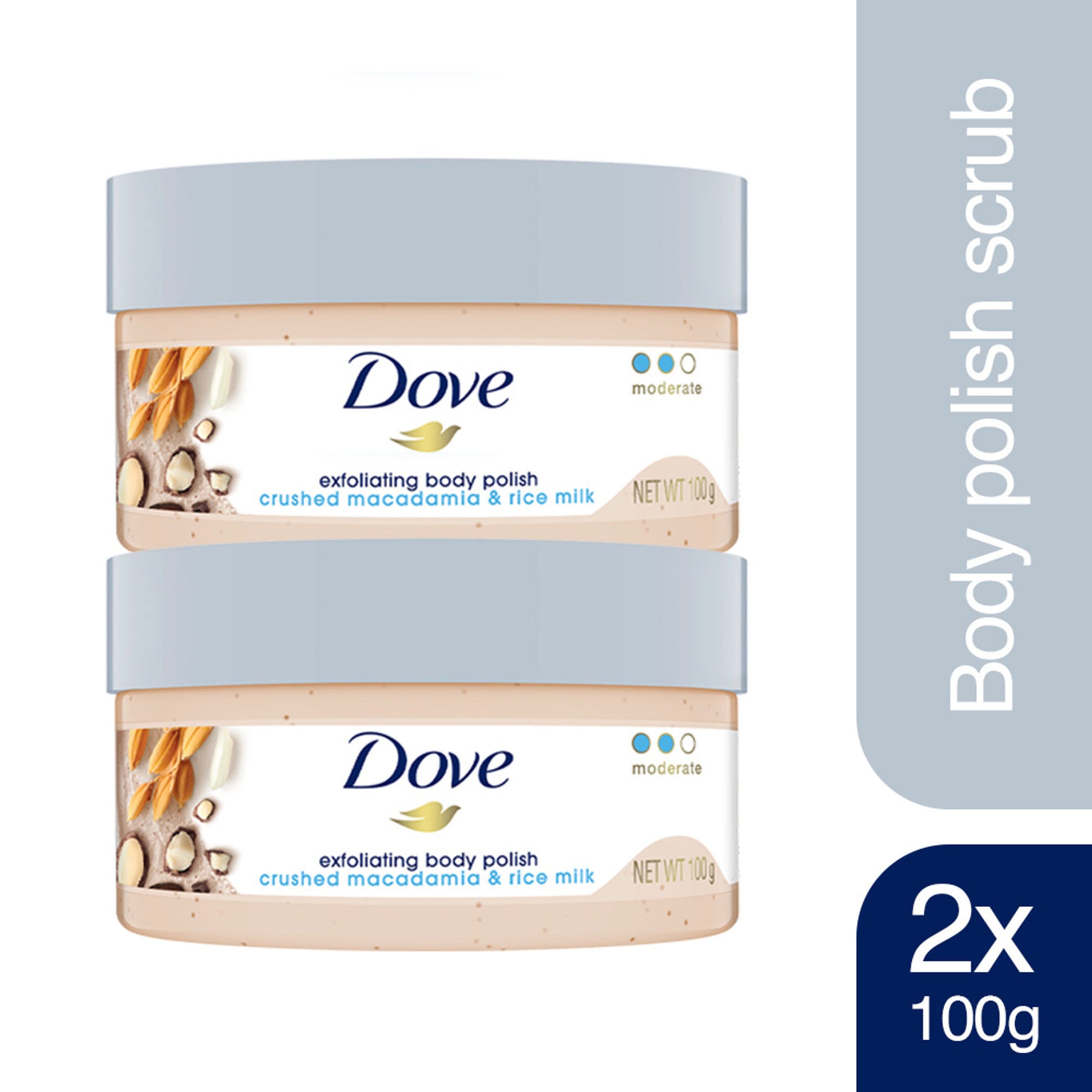 Dove Exfoliating Body Polish - Crushed Macadamia & Rice Milk