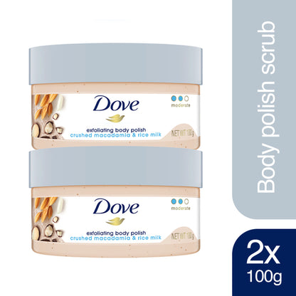 Dove Exfoliating Body Polish - Crushed Macadamia & Rice Milk