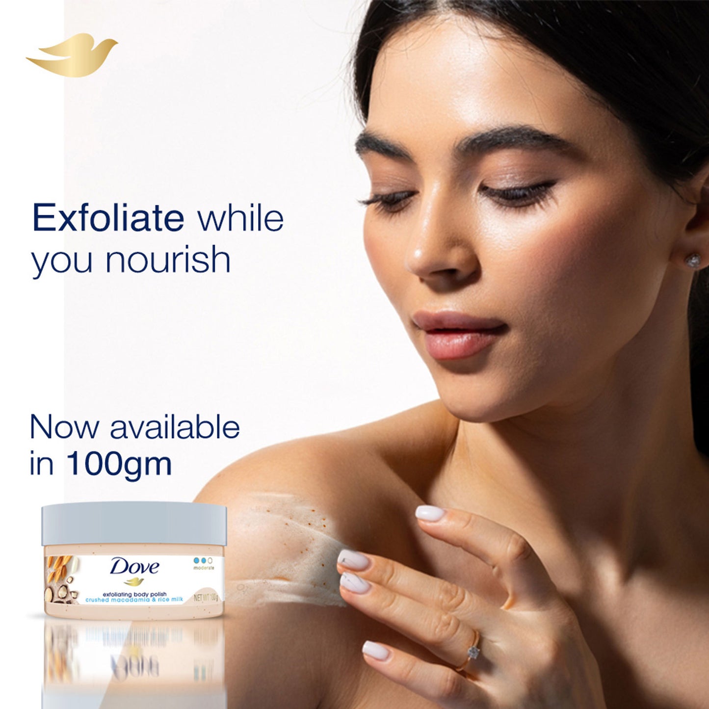 Dove Exfoliating Body Polish - Crushed Macadamia & Rice Milk