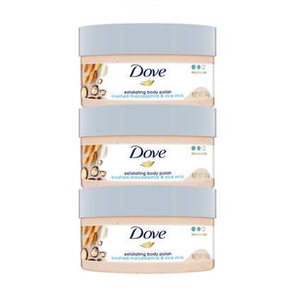 Dove Exfoliating Body Polish - Crushed Macadamia & Rice Milk